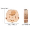 Wooden Baby Tooth Storage Box Kids Teeth Wood Box Organizer Commemorative Box Chirldren Collecting Umbilical Cord Storag