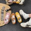 Retro Shoes Women's Shoes Spring New Flat Shoes Sports Shoes Lightweight Casual Soft-soled Single Shoes