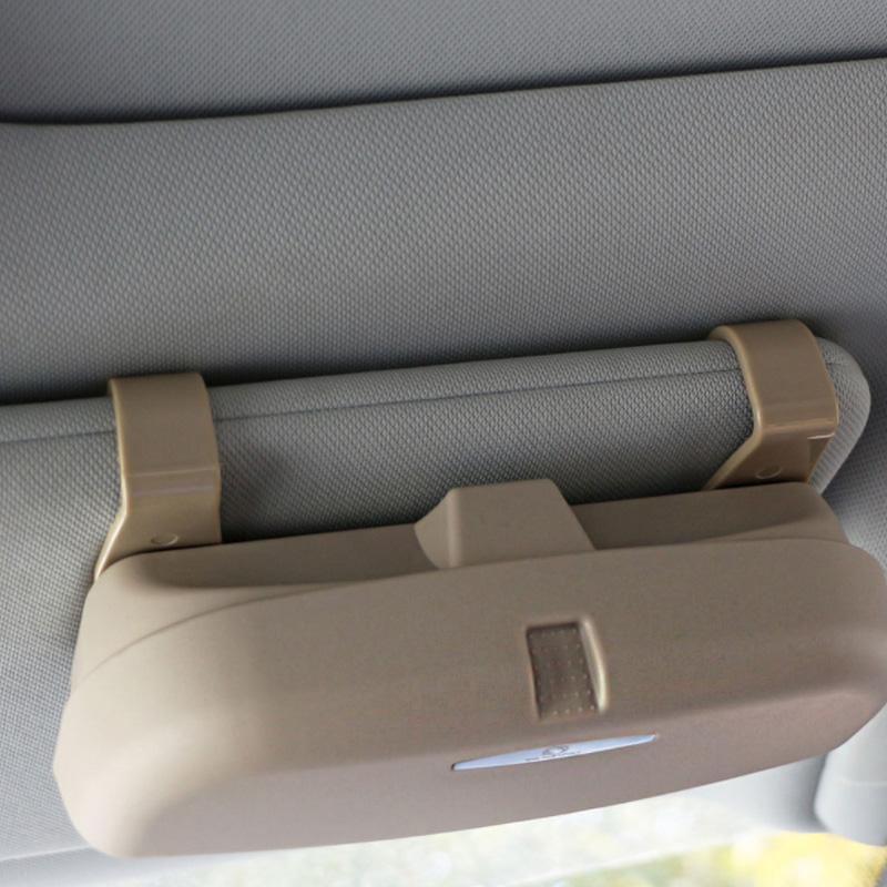 Автомобильные аксессуары Футляр для очков Держатель для солнцезащитных очков на солнцезащитном козырьке автомобиля Транспортное средство для Toyota Corolla CHR C-HR Rav4 Avensis Prius Yaris Prado