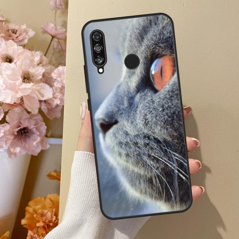Чехол для Huawei Nova 7i 8i 11i 12i 12s Y73 Y70 Y90 Y60 Y72 Y61 Y91 9 10 SE P30 Pro P40 Lite с изображением Британской короткошерстной кошки