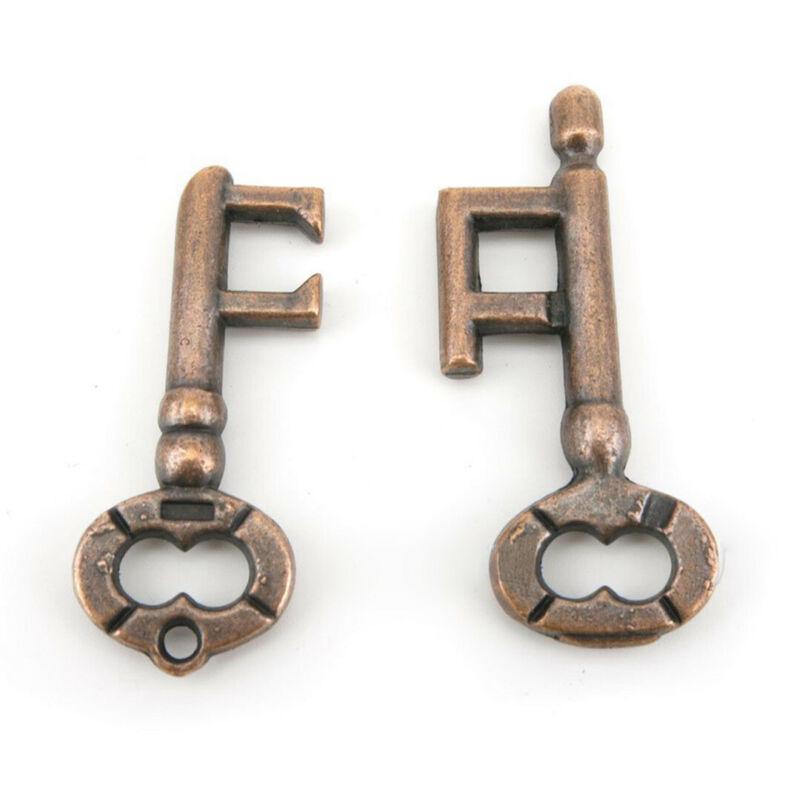 Key Lock  Adults Kids Fun Metal IQ Test Puzzle Classic Brain Vintage Toys ADM