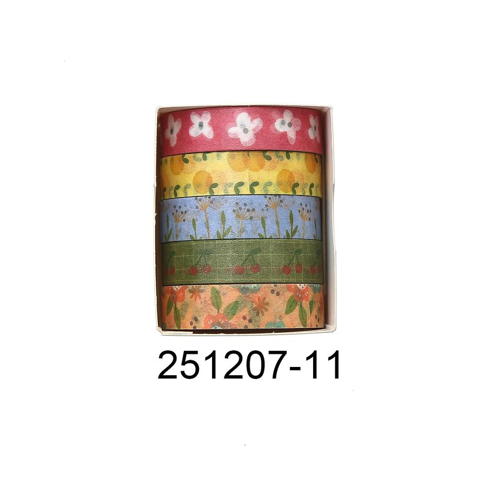 Retro Flower vintage Washi tape set, suitable for DIY photo frames, diaries, gift box packaging, exquisite decorative items