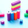 6pcs Mini Block Color Highlighter Pen Building Toy Drawing Marker Kids Gift Stationery School