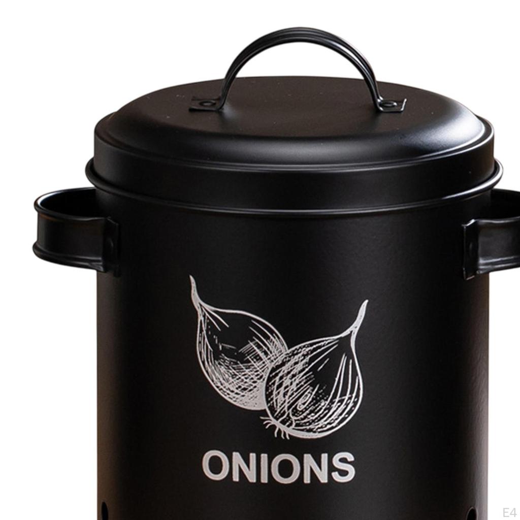 Фермерский кухонный контейнер для хранения овощей, жестяная банка, удобный в использовании с крышкой