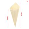 50Pcs Disposable Wood Appetizer Cones Ice Cream Cone Cups Party Candy Cones