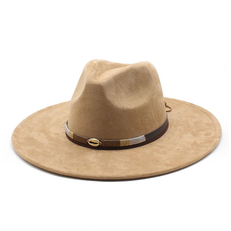 Suede Ethnic Style Jazz Hat Men'S And Women'S Autumn British Versatile Top Hat