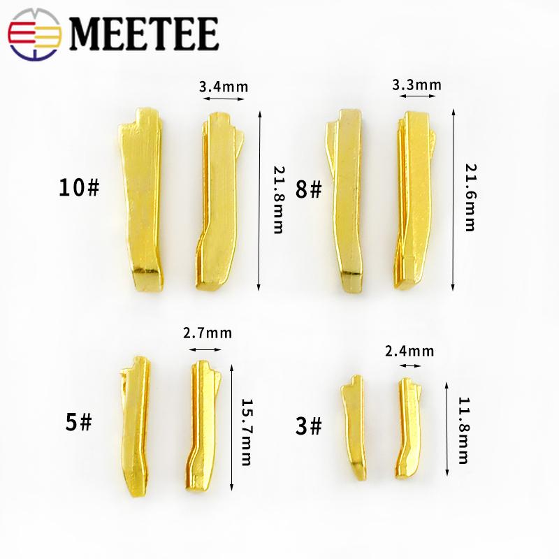 10-30 комплектов 3#5#8#10# Защелка для молнии Стопор против скольжения Двусторонняя заглушка для молнии Пряжка Комплекты для ремонта головок молний с двойным открытием Швейные принадлежности