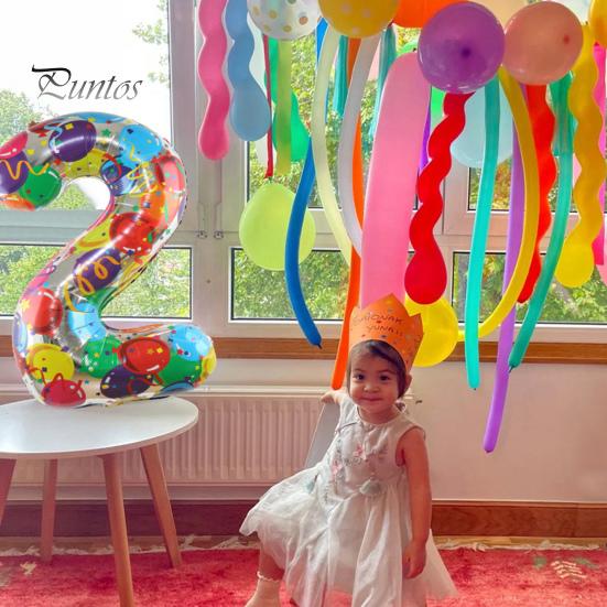 40-дюймовый воздушный шар с номером из алюминиевой фольги, красочный 2024 Новый год, большой размер, воздушный шар, украшение для праздника, товары для вечеринок