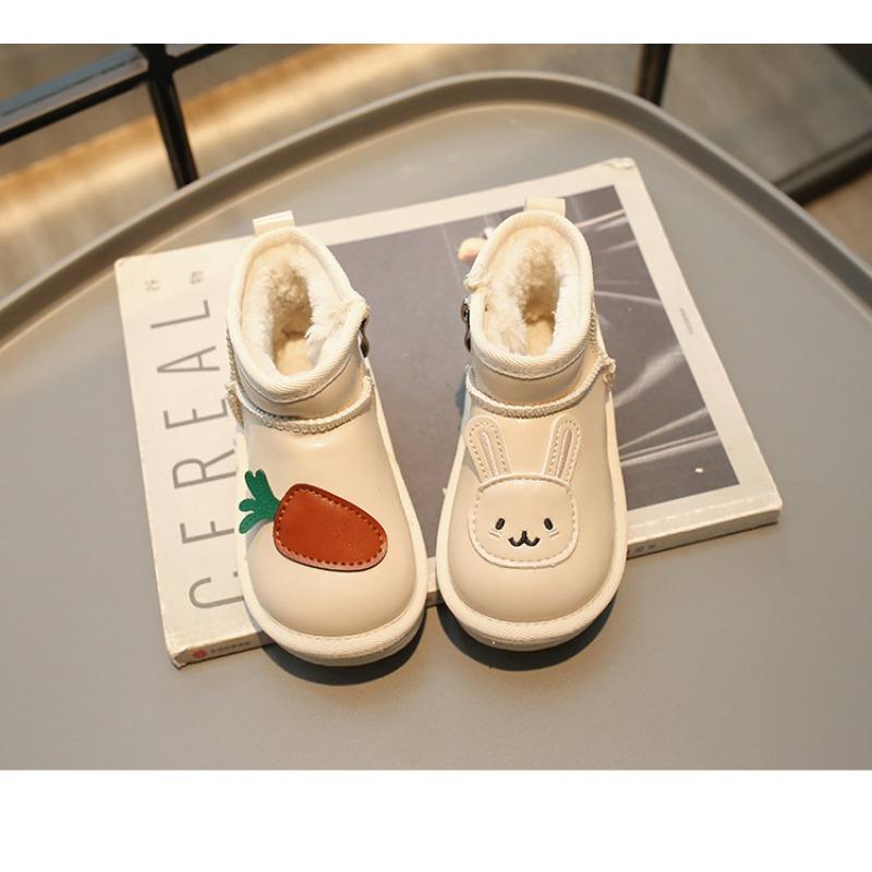 Корейская версия милые детские зимние ботинки зимние новые теплые детские ботинки короткие ботинки