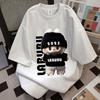 LABUBU Printed Short-sleeved T-shirt Summer Loose Unisex Top