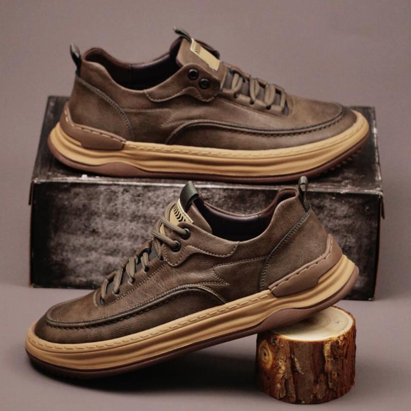 Fashion High Quality Oxford Shoes Wear-resistant Soles for Outdoor Hiking Leisure for Men's Versatile Men's Leather Business Shoes