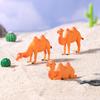 3 шт. Мини-верблюжьи украшения Миниатюрные фигурки верблюдов Настольное украшение Мини-статуэтки животных для микроландшафтов DIY поделок