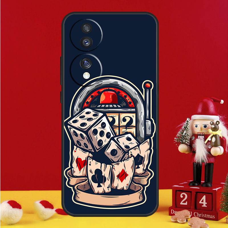 Casino Gambling Case For Honor X8b X9b X8a X9a X7a X6a X7 X8 X9 Honor 70 50 10 90 Lite Magic 6 5 Pro Cover