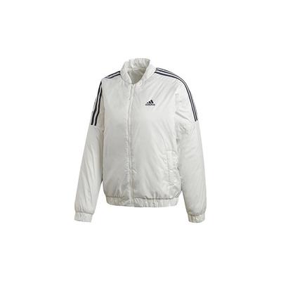 Спортивная ветрозащитная теплая куртка с воротником-стойкой из хлопка для женщин, куртки белого цвета GH4582