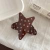 Geometric Acrylic Shark Clip Pentagram Hair Clips Trendy Star Shape Hair Claw  Casual