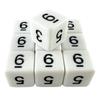 Многогранные игральные кости 10 шт. 6-гранные игральные кости цифровые игральные кости для ролевой игры DND настольные игровые аксессуары