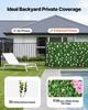 Artificial Luxury Flower Wall Backdrop, 2 PCS, Each Panel 61 x 243.8 cm, Gorgeous 3D Silk Floral Backdrop Pet Friendly, Easy Installation Flower Wall