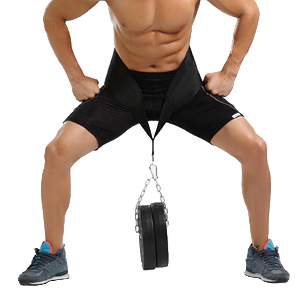 Weight Lifting Dip Belt Gym Waist Strength Training Fitness Pull Up Power Chain