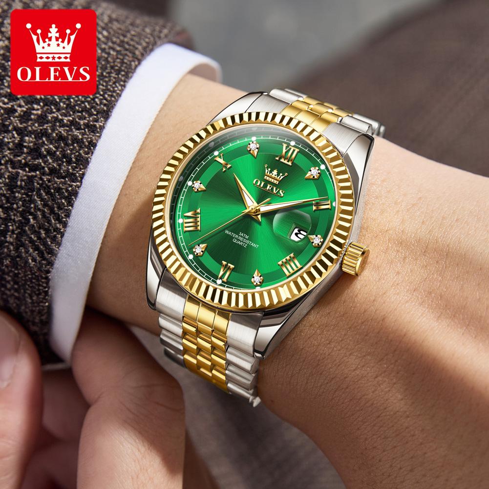 OLEVS New 5680 Men Watch Luxury Brand Watch Luminous Waterproof Watch Original Business Men Quartz Watch Gift Montre Homme