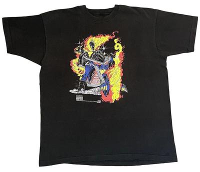 НОВЫЙ Marvel Comic Images 1993 Призрачный Гонщик Месть Соло Футболка Репринт Унисекс Футболка