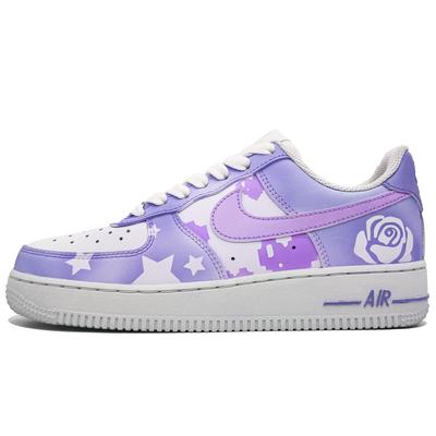 Nike Air Force 1 Нескользящие Износостойкие Нескользящие Износостойкие Низкие Скейтбордические Кроссовки Унисекс CW2288-111(Команда400-)