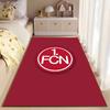 Red Carpet with 1. FCN Logo suitable as a non-slip mat for the living room or bedroom sofa