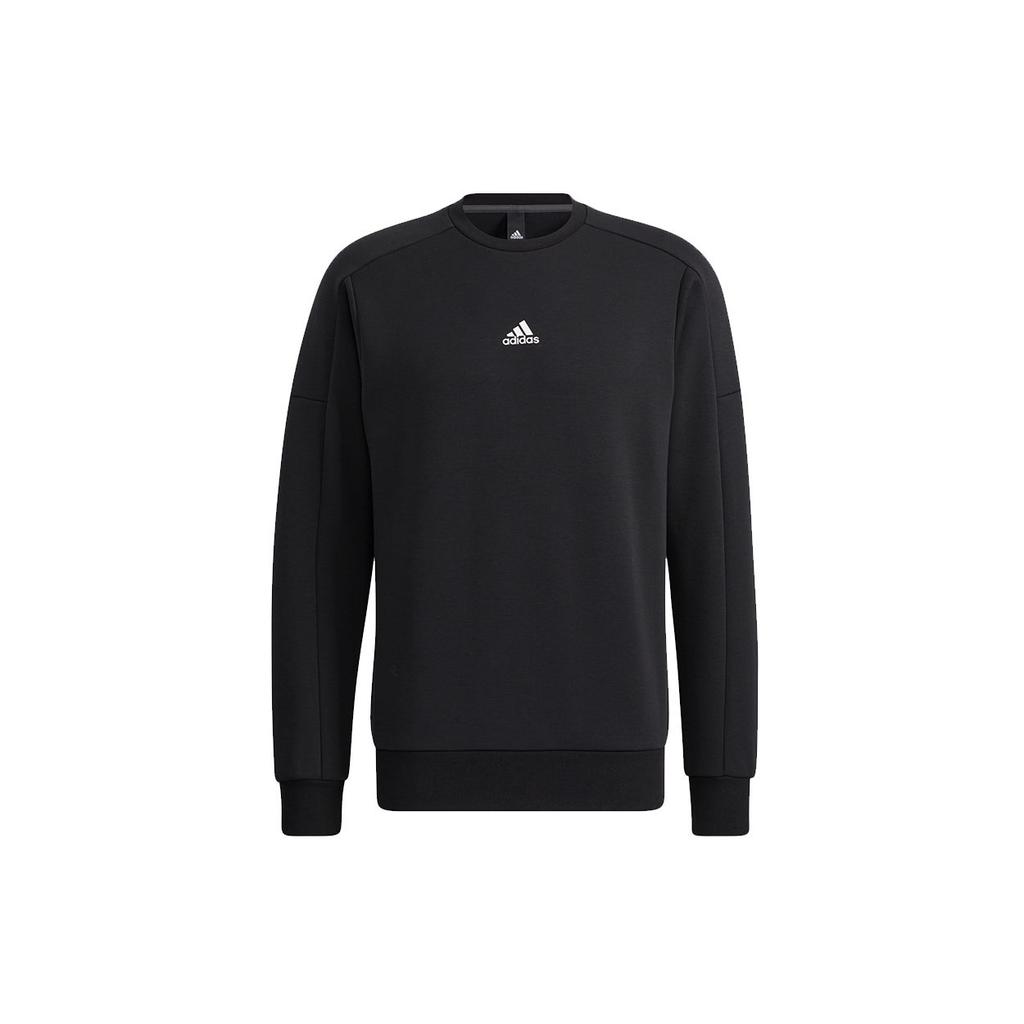 adidas Толстовка с круглым вырезом и логотипом, мужская толстовка, черная HD0349