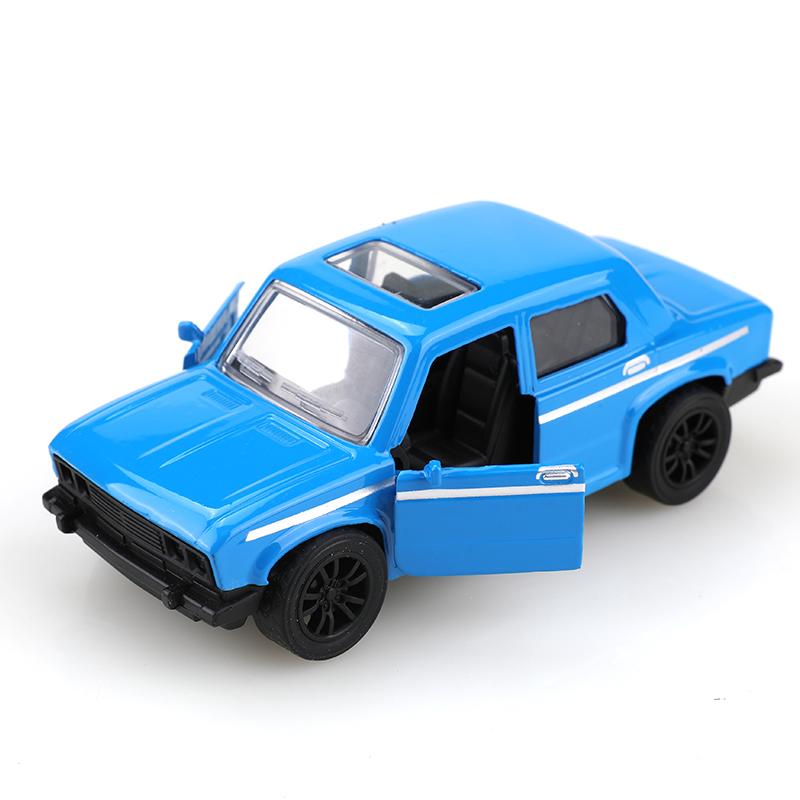 (Упакованный) 1:38 Классическая металлическая машинка Lada с инерционным механизмом, Ретро металлическая машинка с инерционным механизмом, Детская игрушка.