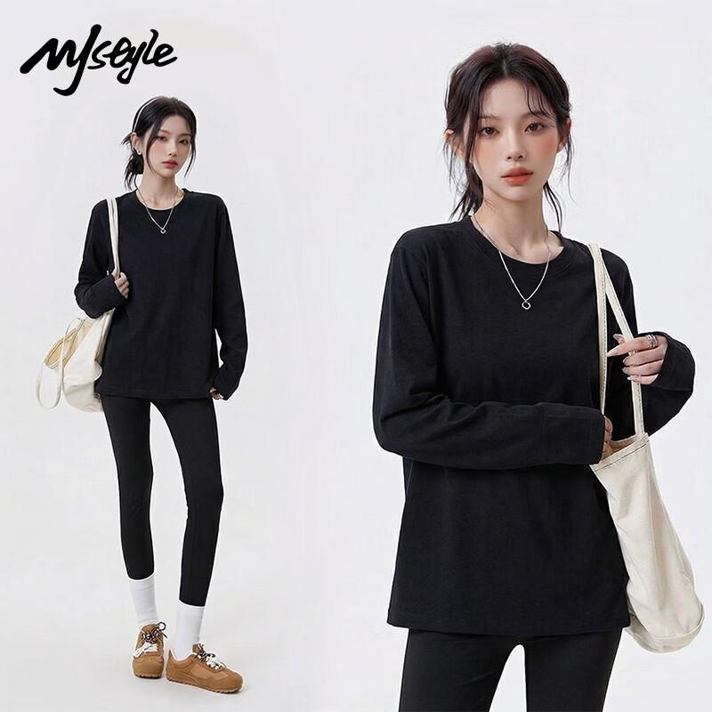 Женская футболка с длинным рукавом MJ STYLE из чистого хлопка