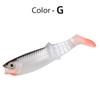 Cross-border Bestseller Multi-jointed T-tail Stainless Steel Spanish-style Magic Soft Lures Artificial Baits Black-pit Lures