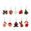 Colorful Cartoon Santa & Reindeer Christmas Earrings