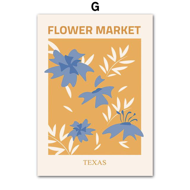 Минималистичный цветной блок, цветок, бабочка, настенные художественные постеры, принты, скандинавская картина на холсте, абстрактные картины для декора гостиной