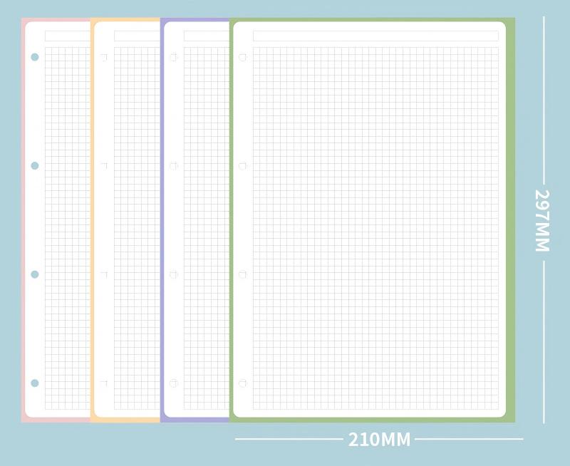 Generic A4 Pu Leather Notebook Binder Refillable 3 Round Ring Binder Cover For A4 Filler Paper Personal Planner Office Organizer