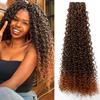 Magicae 30Inch 120G Ombre Brown T1B/330/276 Jerry Curl Synthetic Hair Extension Heat Resistant Water Kinky Curly Human-Like Hair