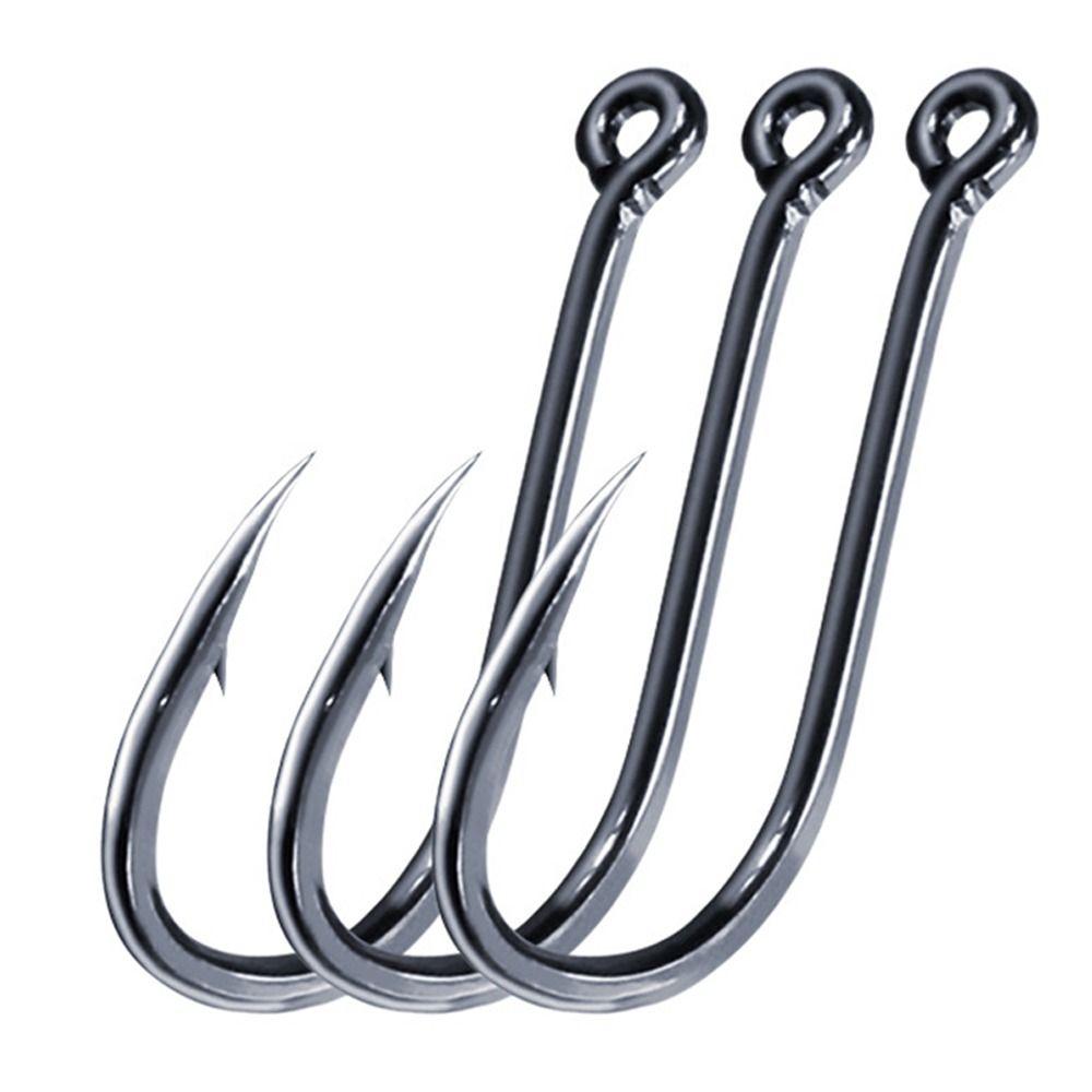 50 шт. заостренные одинарные рыболовные крючки из высокоуглеродистой стали с колючими карповыми крючками для ловли нахлыстом