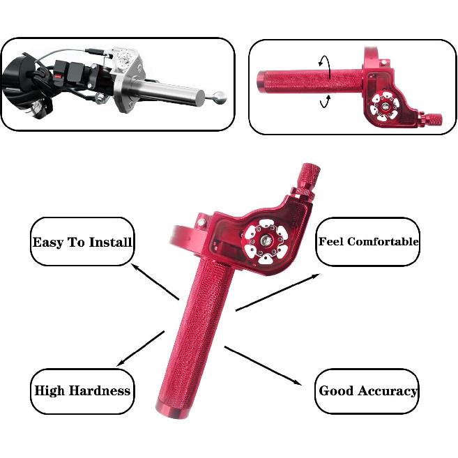 Motorcycle Throttle Grip 7/8" 22Mm CNC Aluminum Quick Twister With Throttle Cable For KLX CR CRF EXC XR CRF50 CRF230 50 110 125 230 250 Dirt Pit Bike