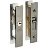 Nicchu Seisakusho Replacement Sliding Door Lock with Key, Dimple Cylinder Type, Bronze, GA-800D-B