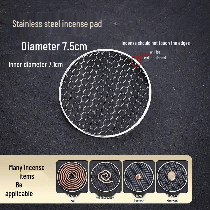 Zen Pagoda Black Pottery Ceramic Coil Incense Burner - Aromatherapy Holder for Home and Office