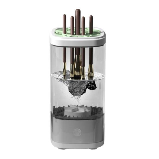 Электрический очиститель для кистей для макияжа с УФ-сушкой, работающий от USB, автоматическая машина для чистки косметических кистей, сушилка для мытья кистей, контейнер для инструментов