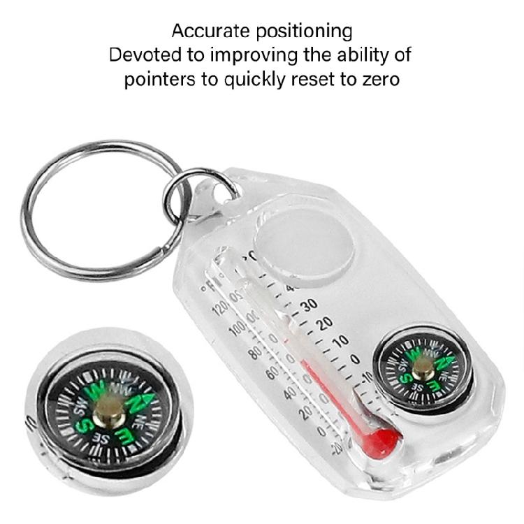 Маленькие компасы Термометры Брелок Подвеска Карманный брелок Компас для Кемпинга Туризма Бэкпэкинга Выживания на Открытом воздухе