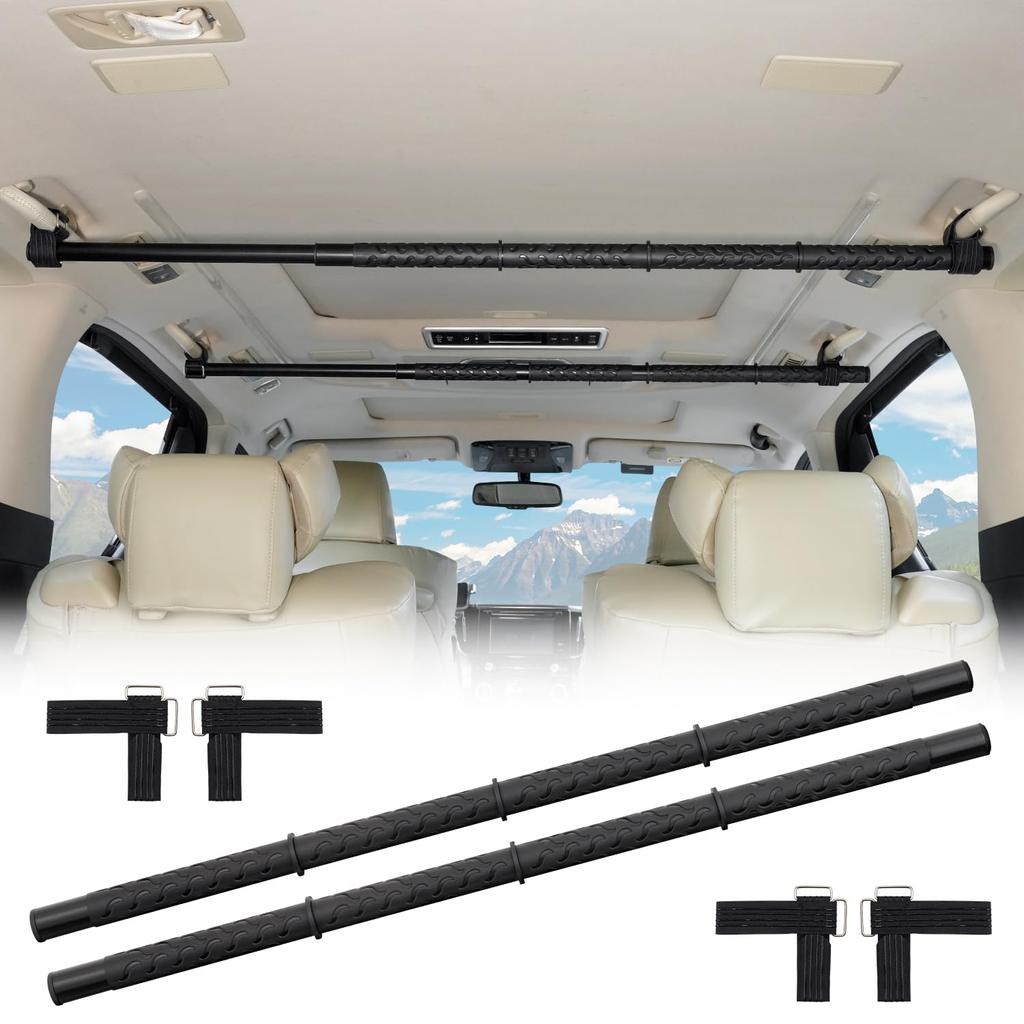 Mozan Car Hanger Interior Clothes Fishing Rod Retractable High Velcro Direct from Manufacturer of Bar, Bar, Multi-Grip Bar, 83cm~156cm, Extendable,