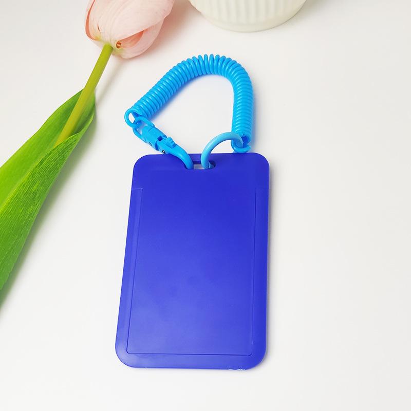 Чехол с мультяшным принтом, идентификационная бирка, чехол для рабочей карты с эластичным ремешком на запястье, держатель для бейджа, чехол для деловой карты доступа