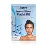 Набор Sanfe Insta Facial | 5-ступенчатое волшебство для лица для жирной, тусклой и загорелой кожи | Глубокое очищение, удаление загара и сияние | С отшелушивающим гелем, глиняной маской, Face P