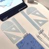 4Pcs Portable Student Drawing Ruler Set 15/20cm Triangle Ruler Protractor for Math Class Exam School Stationery