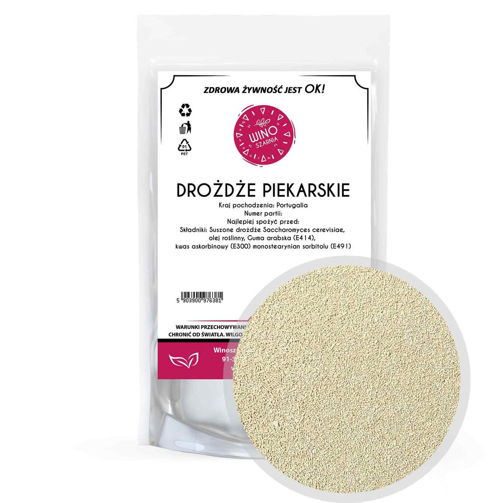 Suszone drożdże piekarskie 100g chleb mąka