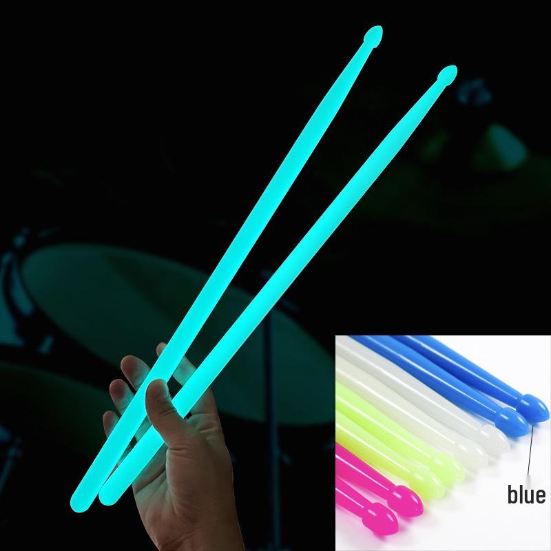 Светящиеся пластиковые барабанные палочки 5A с цветными ручками, не скользящие, для джазовых и электронных барабанов.