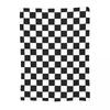 Plaid Decor Black White Checkered  Blanket Flannel Sofa Throw Blanket Super Soft for Home Bedroom Travel Throws Bedspread Quilt