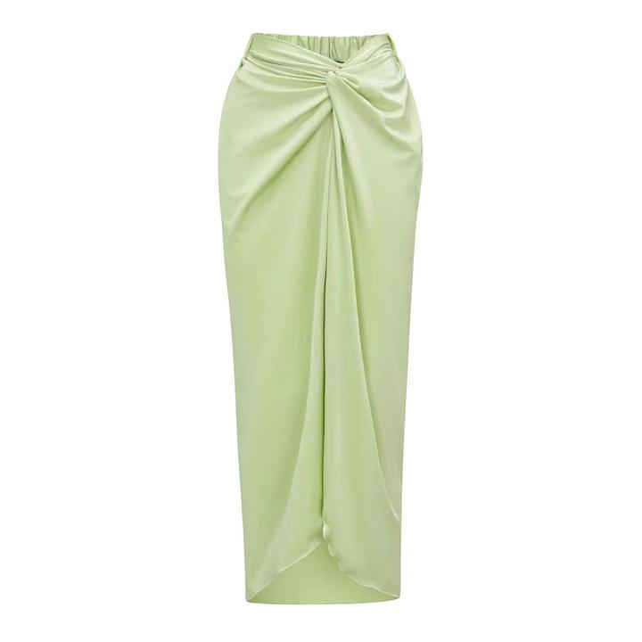 1011 European and American swimwear new fresh green beads embroidered solid color one-piece swimsuit women's explosion 11011