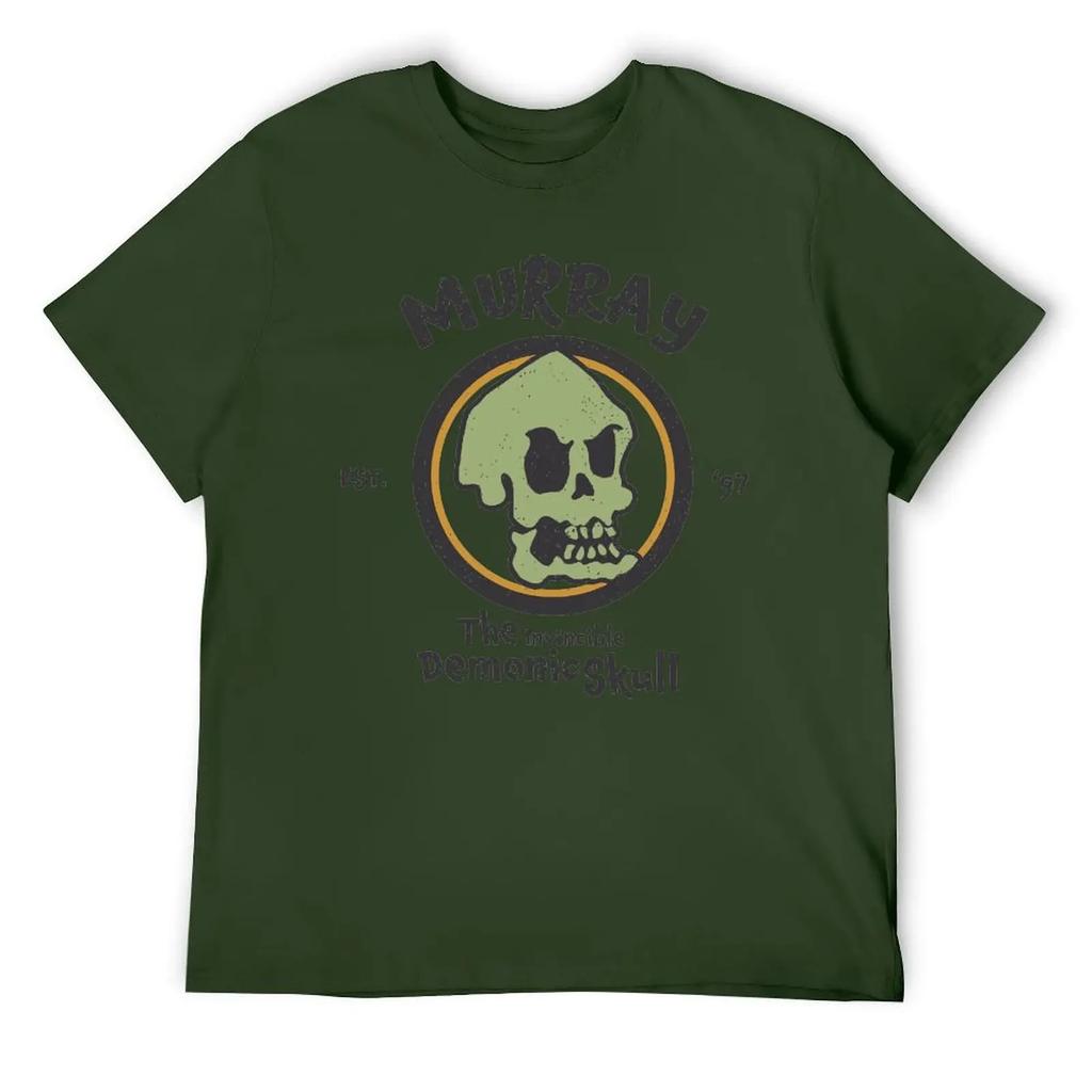 МЮРРЕЙ Непобедимый Демонический Череп EST. Футболка 97 St Crewneck Move Humor Graphic Tshirt высшего качества Travel E Размер