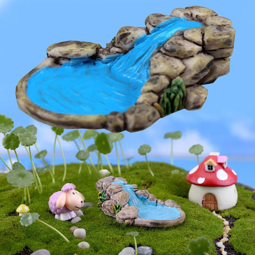 Resin DIY Micro Courtyard Beautiful Lawn Landscape Crafts Decor Garden Miniature Retro Figurines